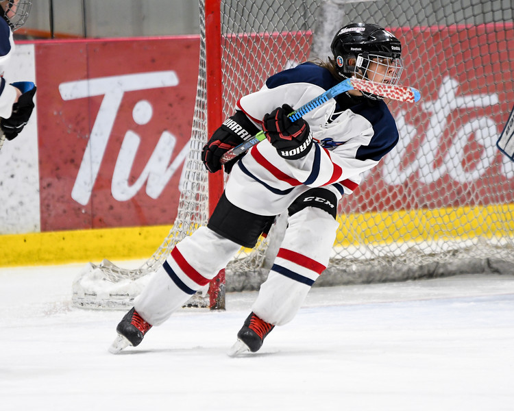 Female hockey player
